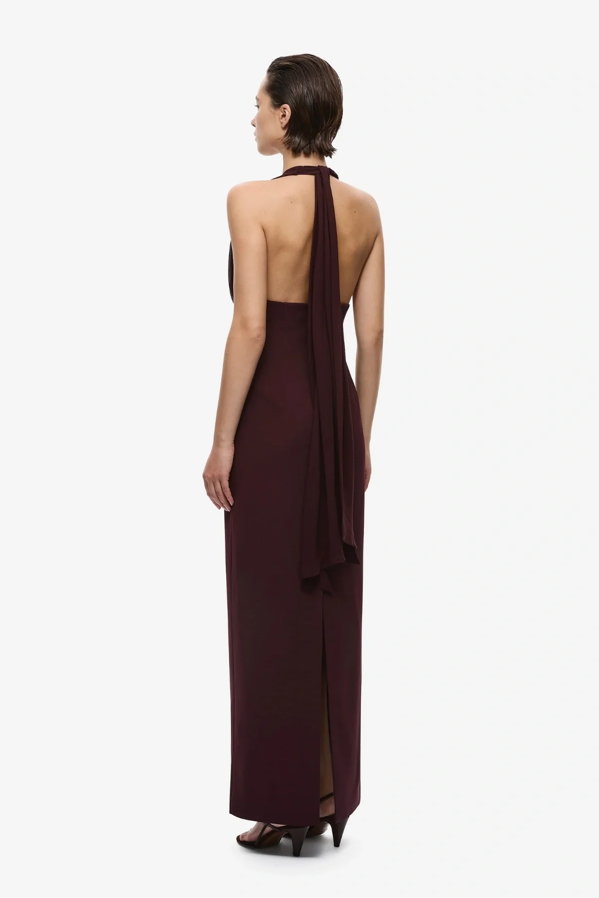 The Capezza Silk Dress Currant - Image 4