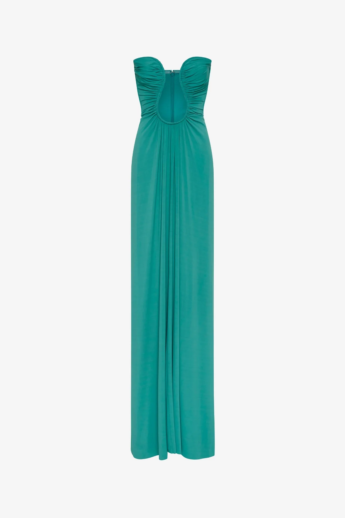 The Florence Jersey Dress Teal Blue - Image 2