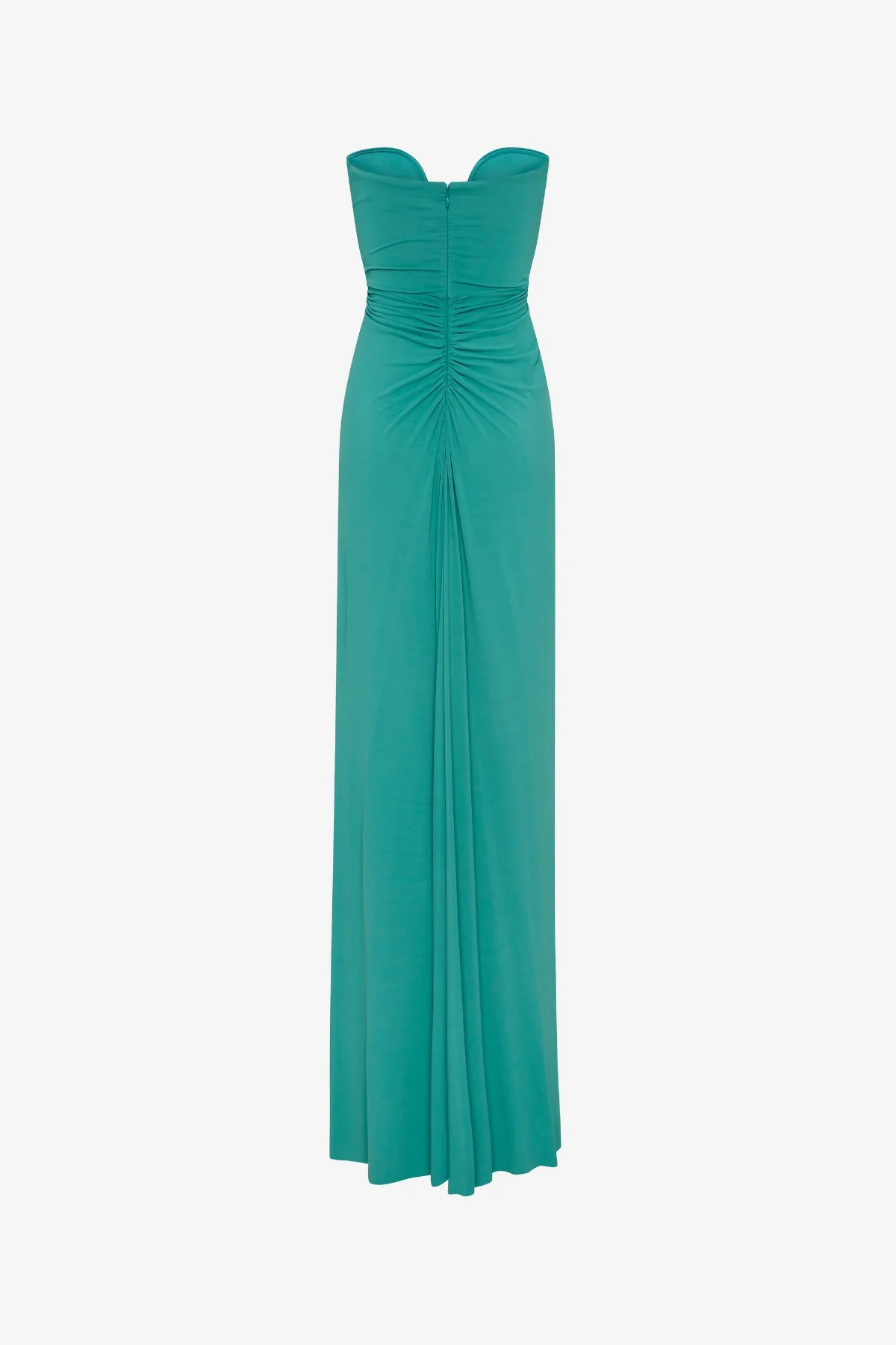 The Florence Jersey Dress Teal Blue - Image 3