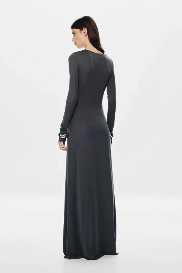 The 'Jennifer' Long Sleeve Dress Vulcan - Image 4