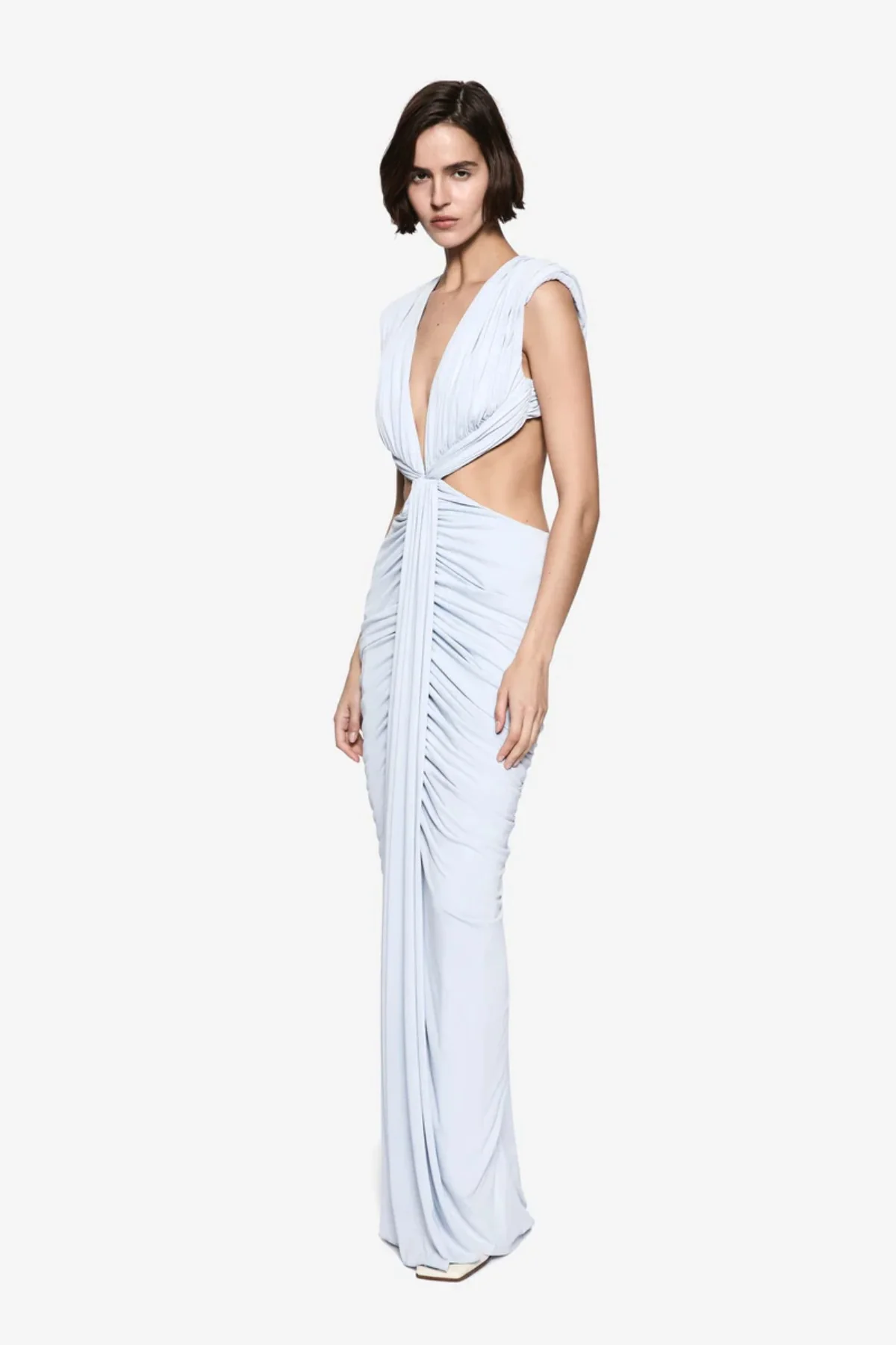 The Solacia Cupro Dress Skywriting - Image 3