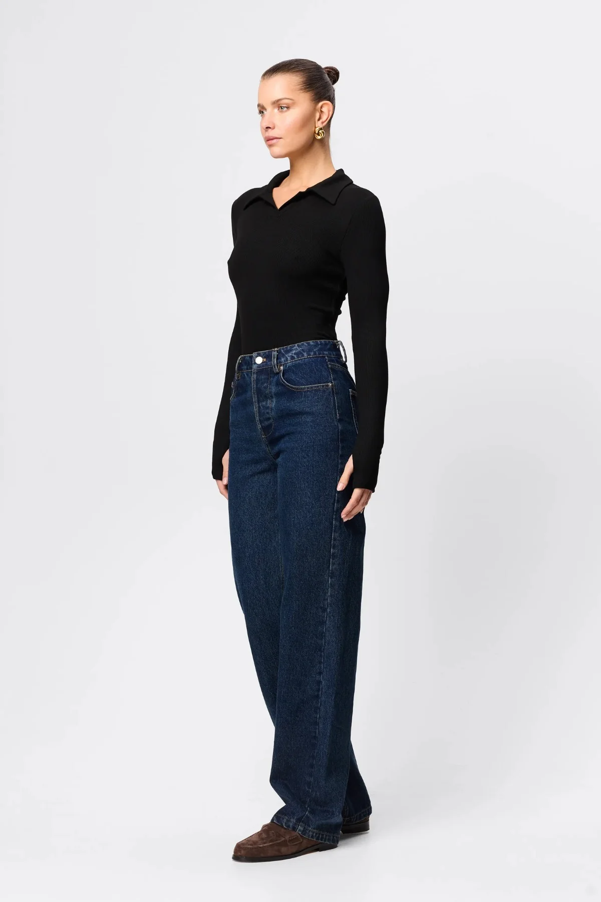 Florence Polo Top Black - Image 5