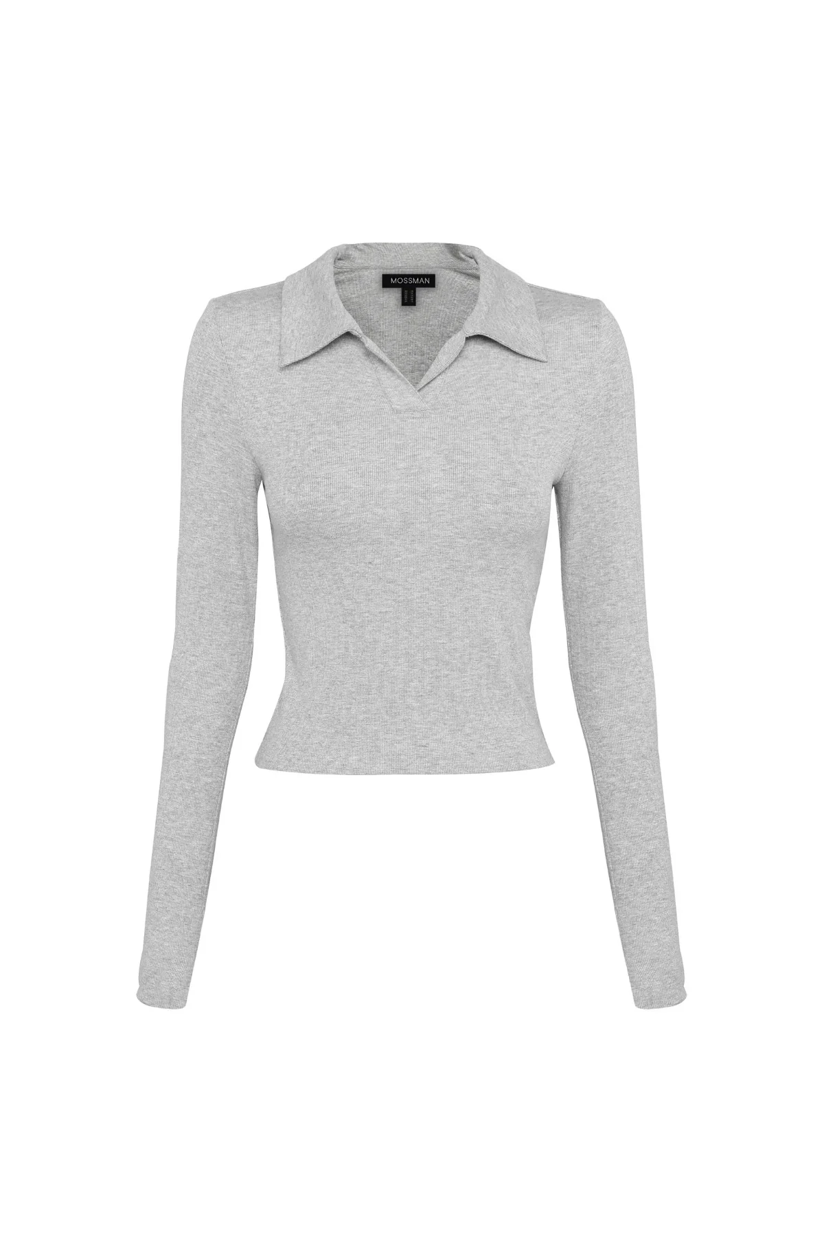 Florence Polo Top Grey Marle - Image 6