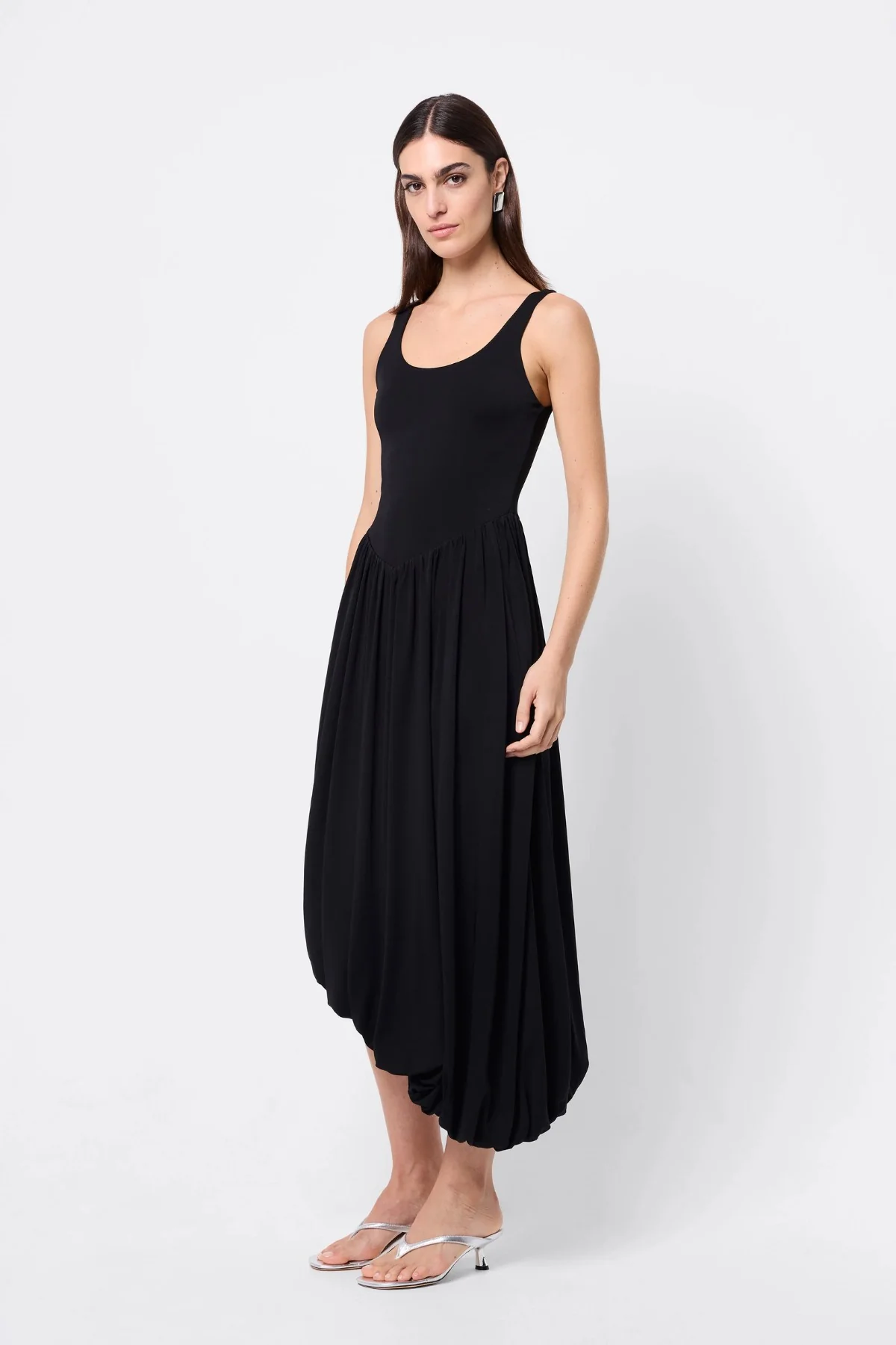 Haven Midi Dress Black - Image 6