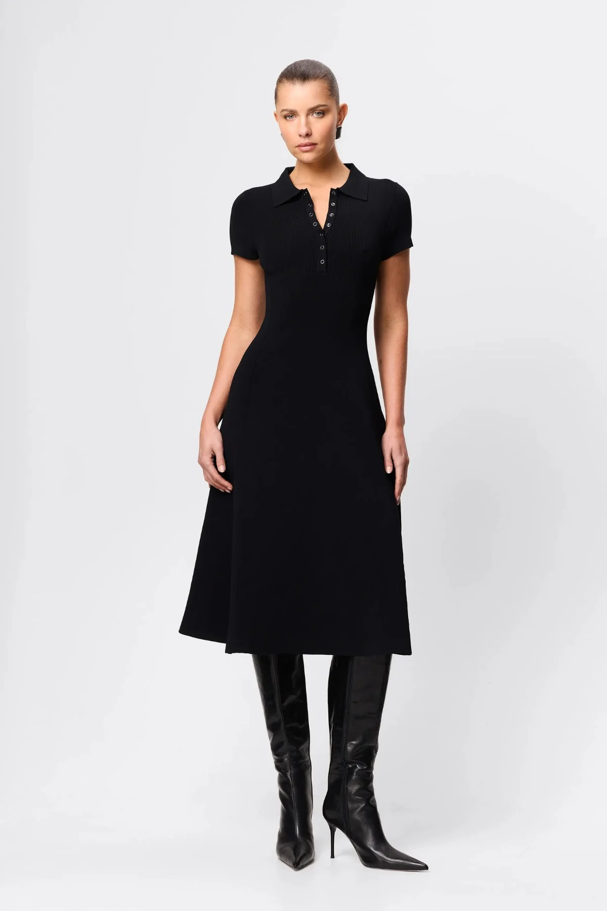 Petra Midi Dress Black
