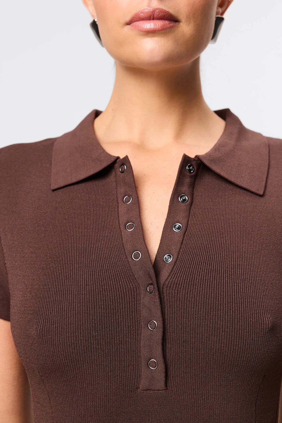 Petra Midi Dress Chocolate - Image 2