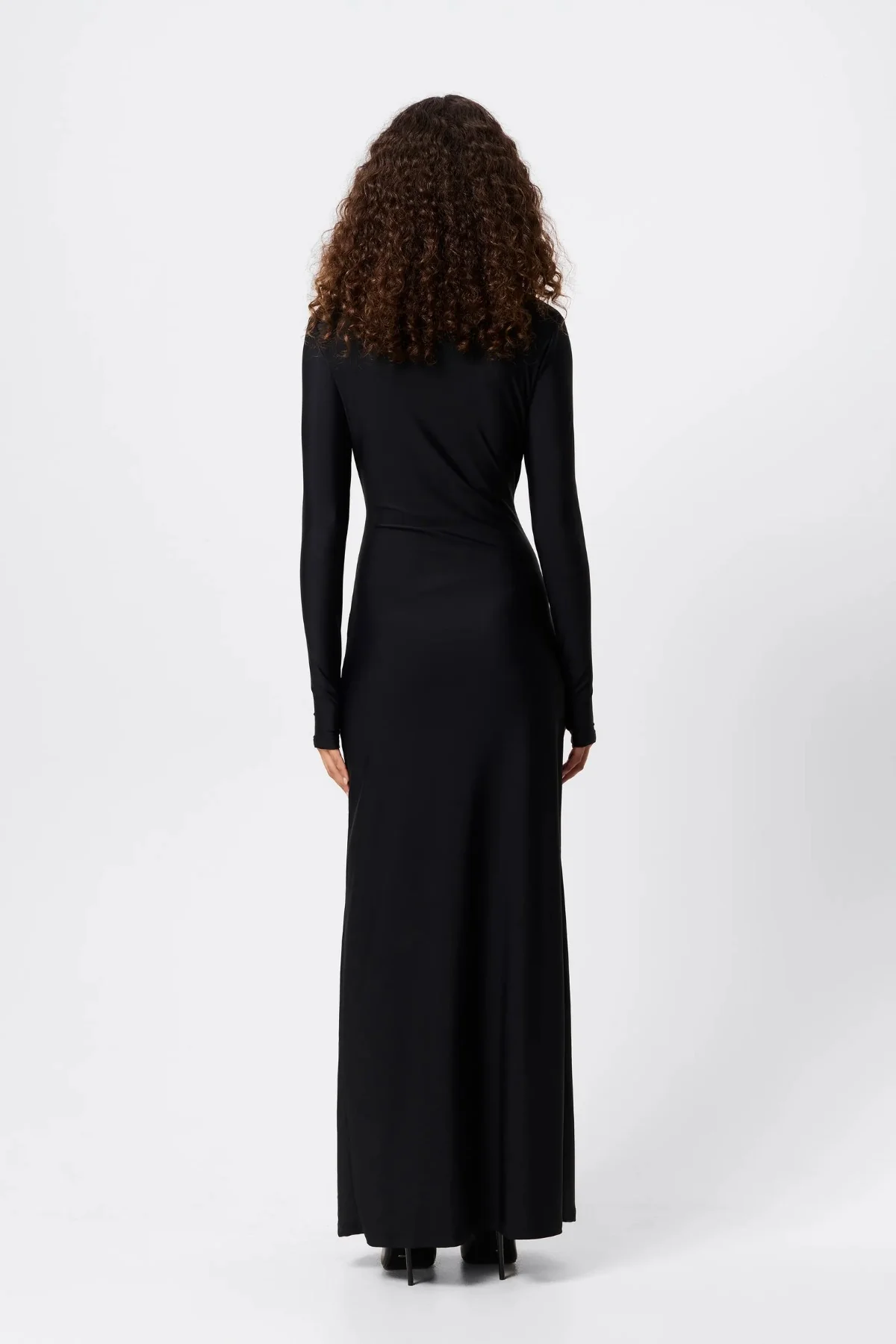 Regal Maxi Dress Black - Image 8