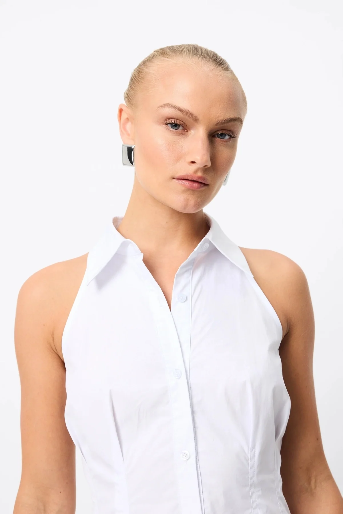 Roam Mini Dress White - Image 3