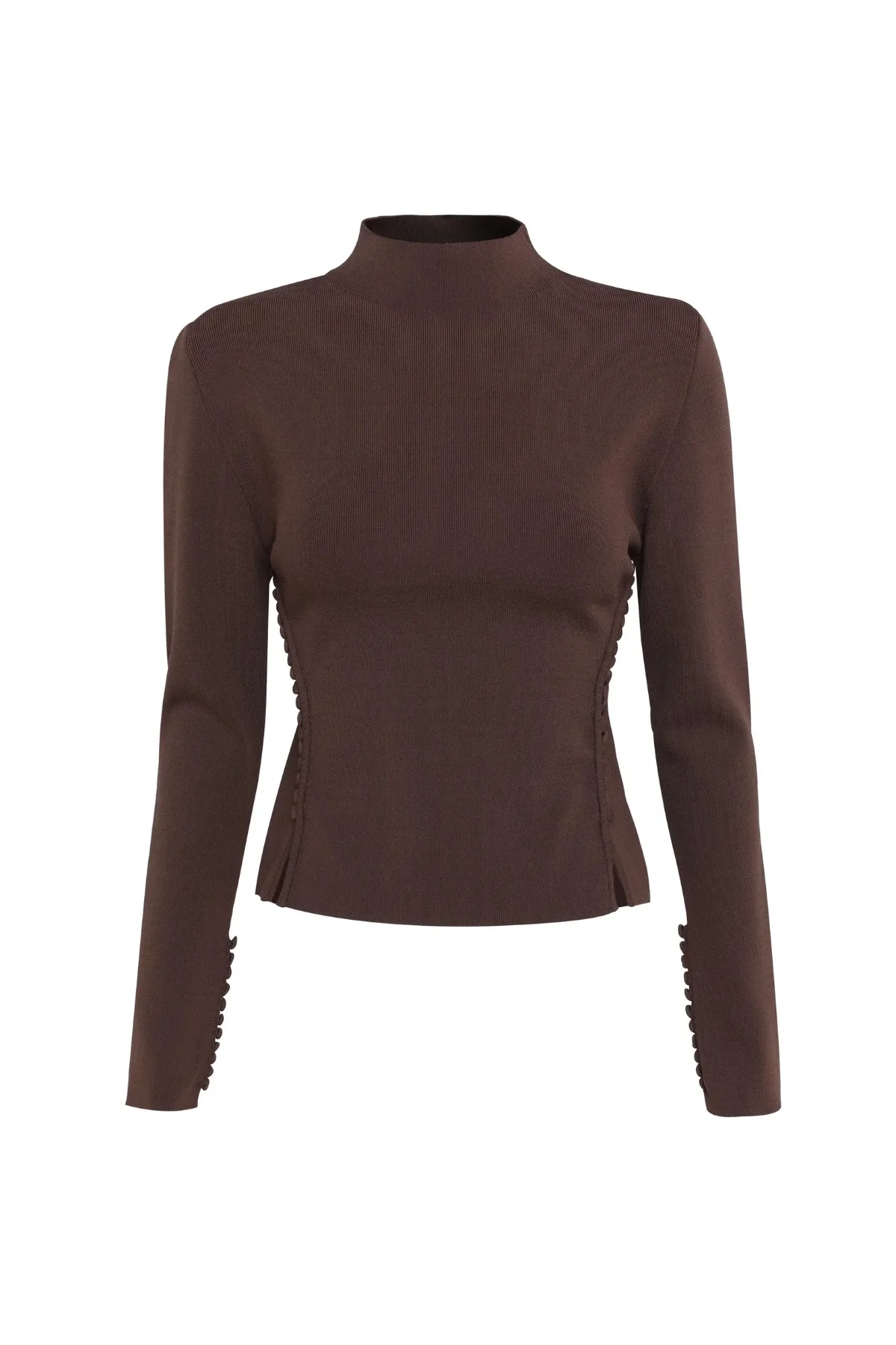 Windsor Knit Top Chocolate - Image 10