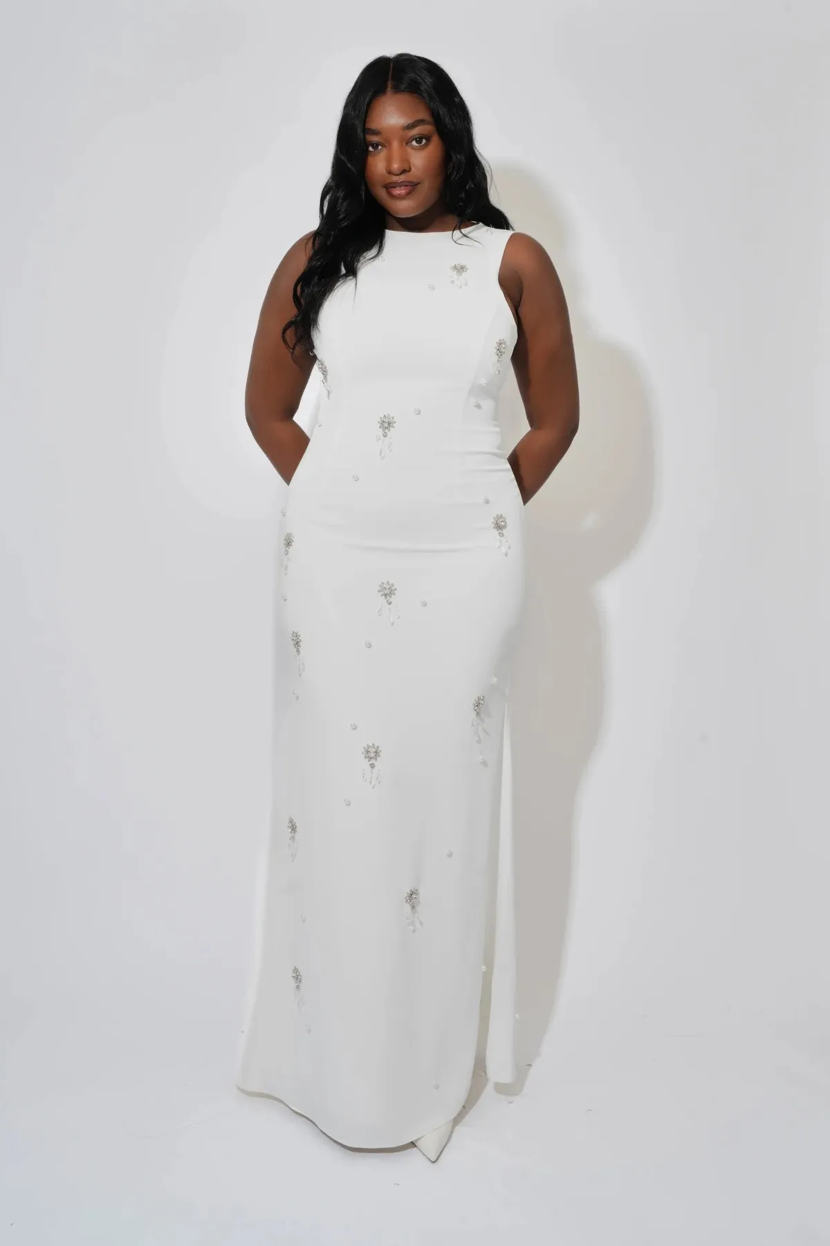 Crystal Maxi Dress White - Image 6