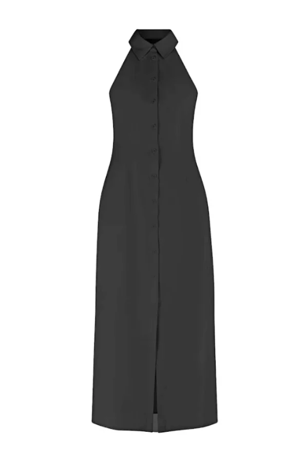 The Ultimate Muse Collar Maxi Dress Black - Image 5