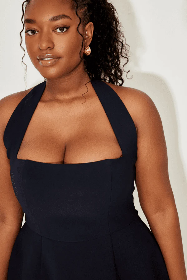 The Ultimate Muse Structured Mini Dress Navy - Image 3