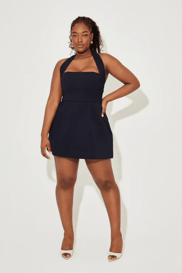 The Ultimate Muse Structured Mini Dress Navy - Image 4