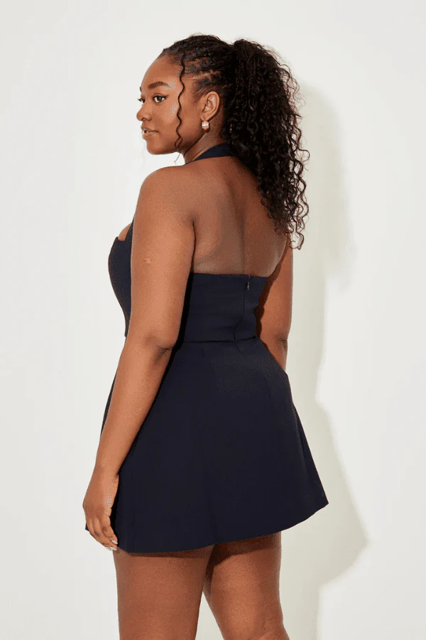 The Ultimate Muse Structured Mini Dress Navy - Image 5