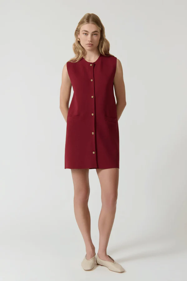Nanda Dress Burgundy