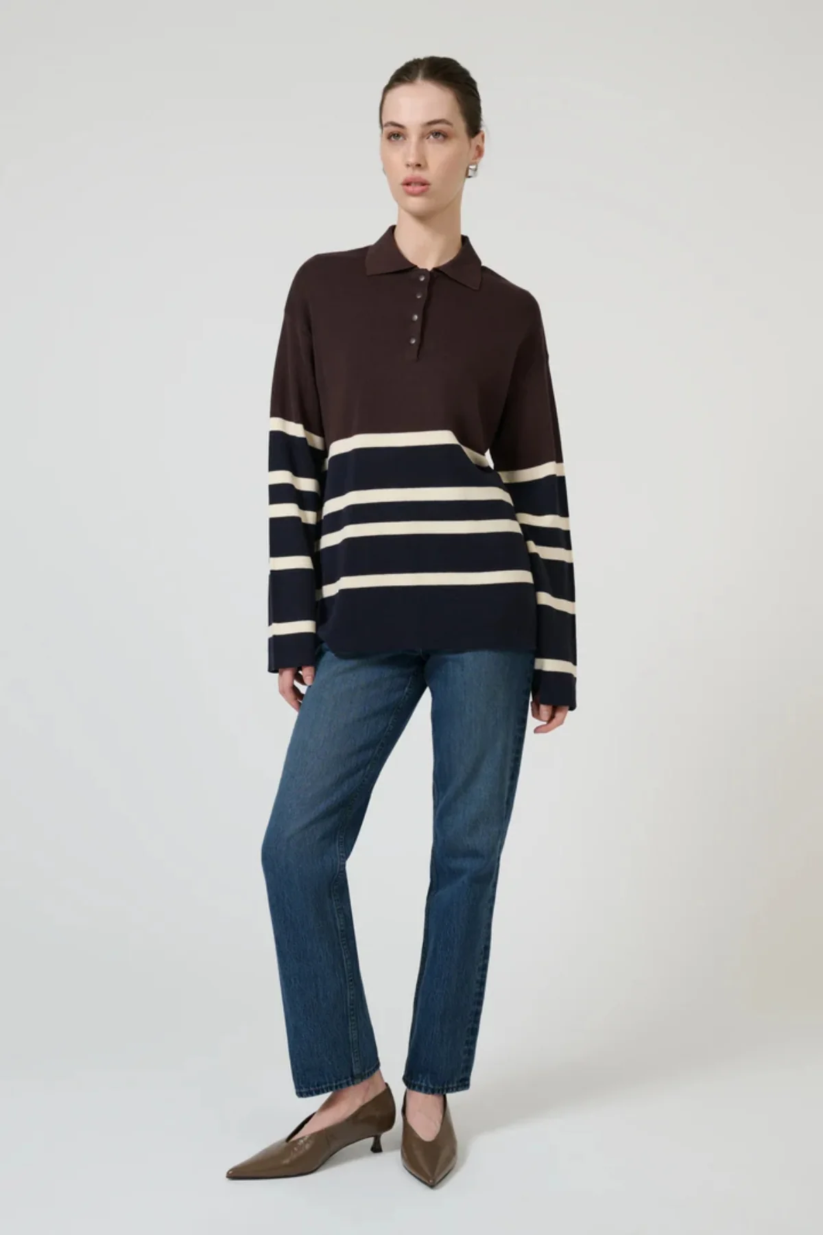 New Aroa Top Chocolate Stripe - Image 3