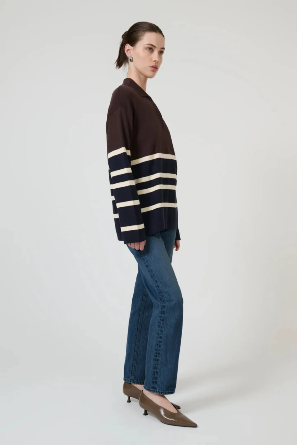 New Aroa Top Chocolate Stripe - Image 7