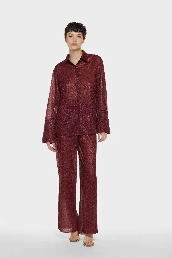 Lumiere Pants Burgundy - Image 4