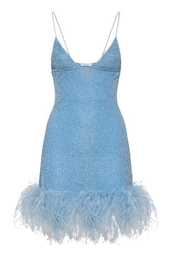Lumiere Plumage Short Dress Crystal - Image 2