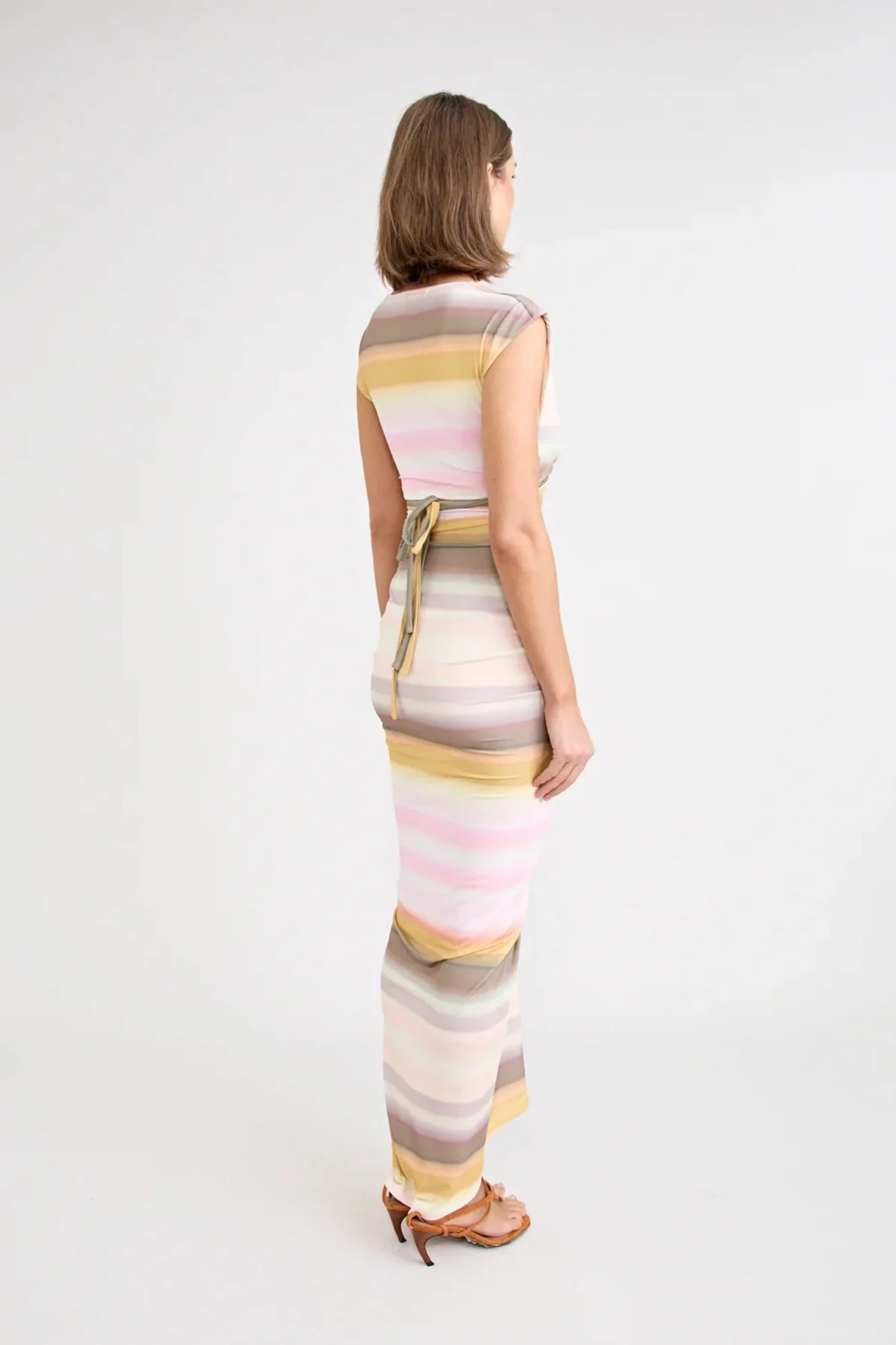 Elara Dress Peach - Image 6