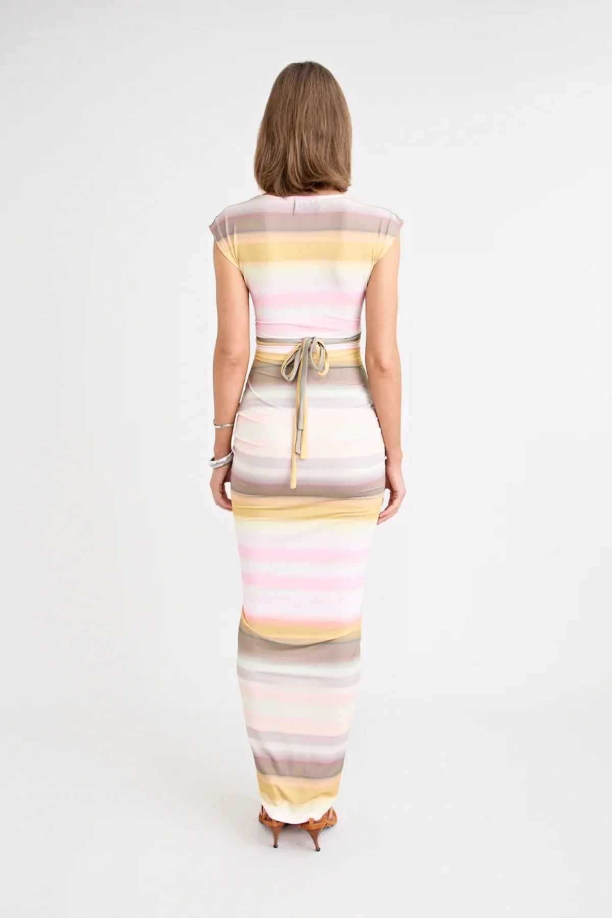 Elara Dress Peach - Image 7