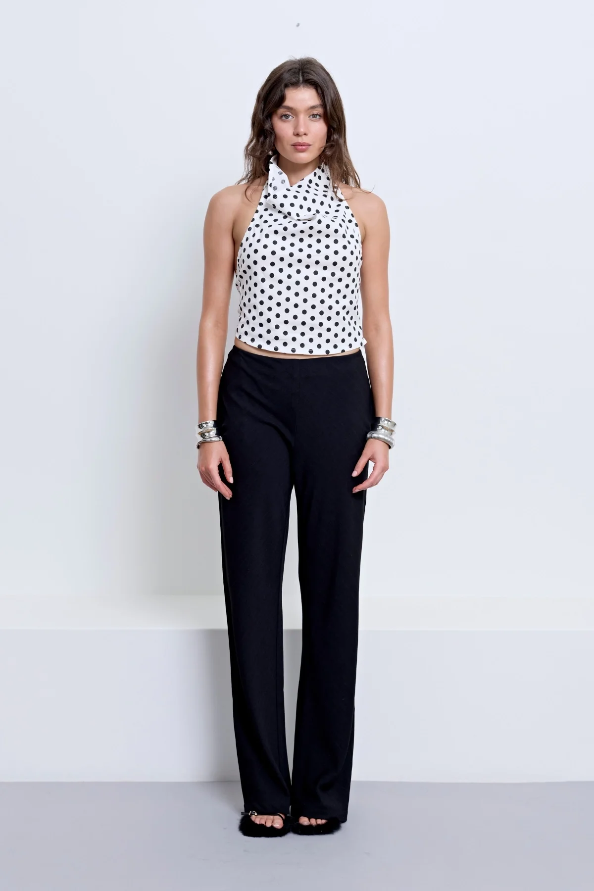 Hallie Backless Top Polka Dot - Image 4