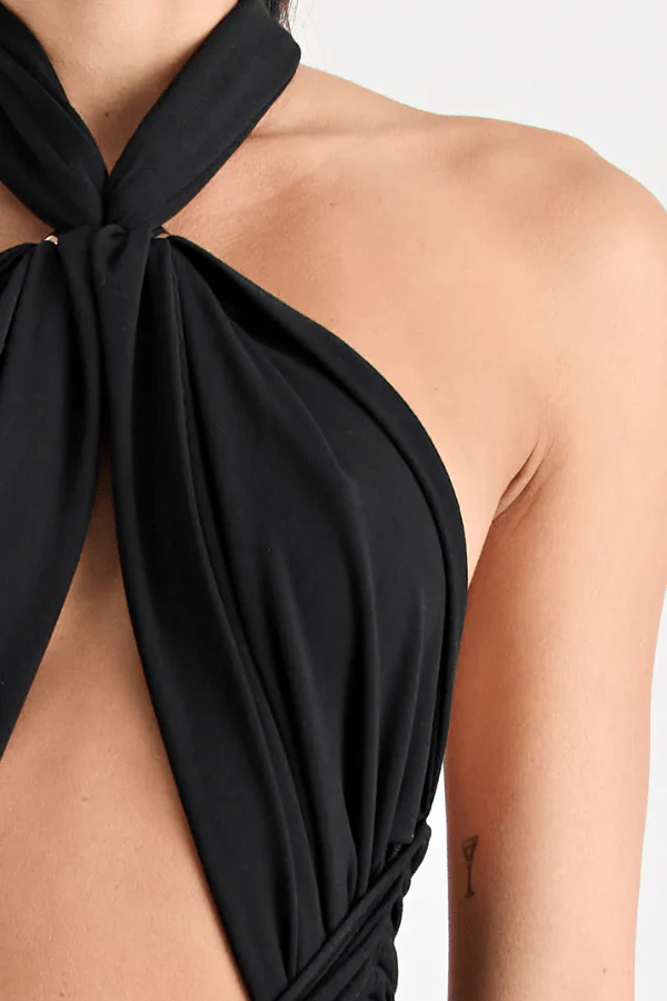 Victoria Maxi Dress Black - Image 10