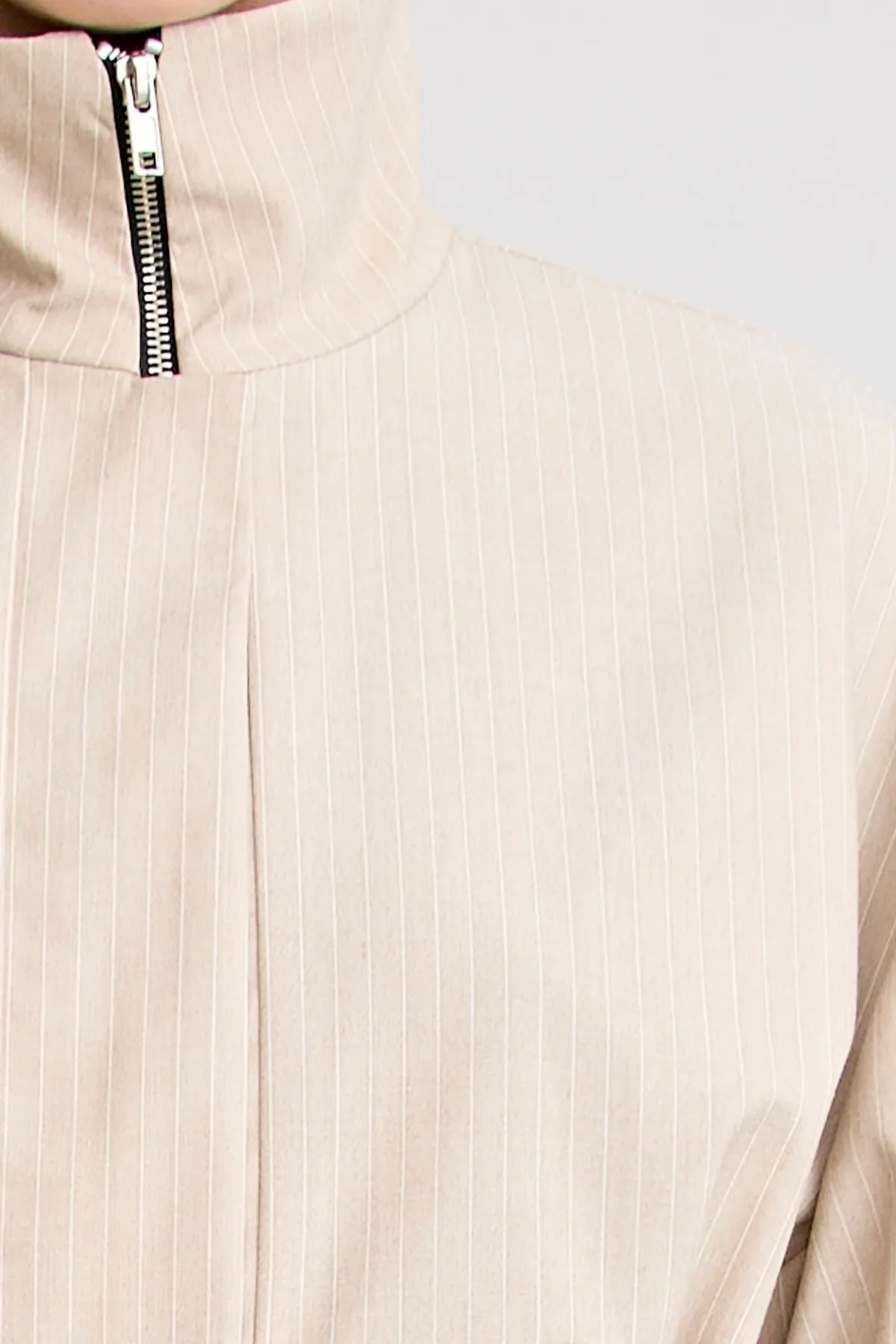 Zena Bomber Jacket Beige - Image 6