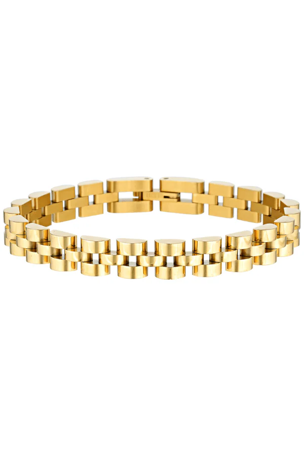 Fine Baby Link Bracelet Gold