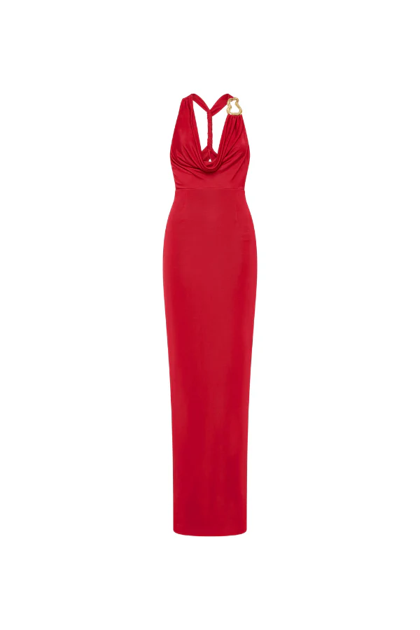 Carmine Halter Maxi Red - Image 5