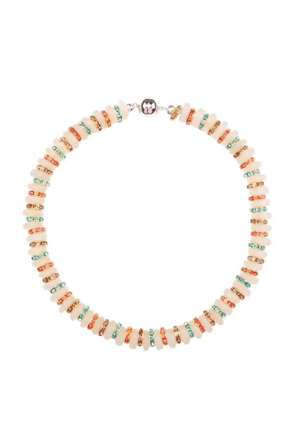 Heron Glass Necklace Multi