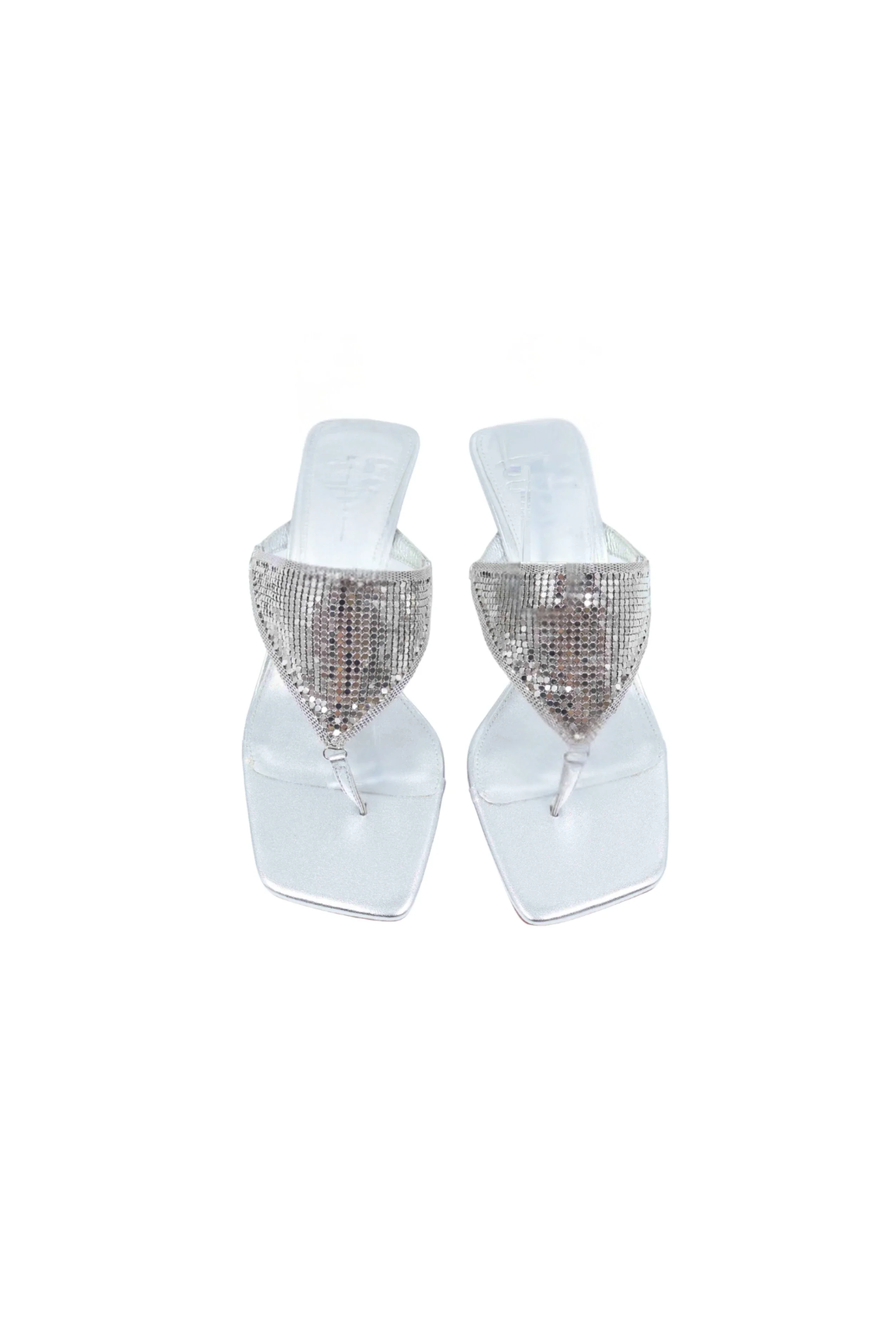 Alexia Glomesh Heel Silver - Image 3