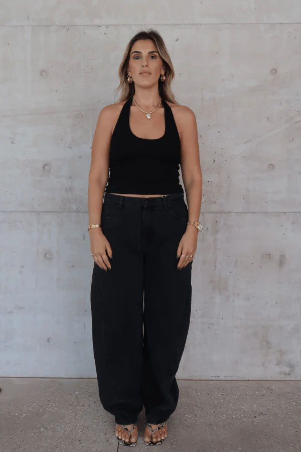Bella Halter Tank Black - Image 6