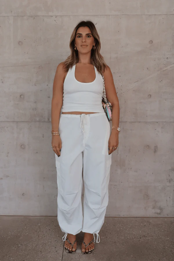 Bella Halter Tank White - Image 7