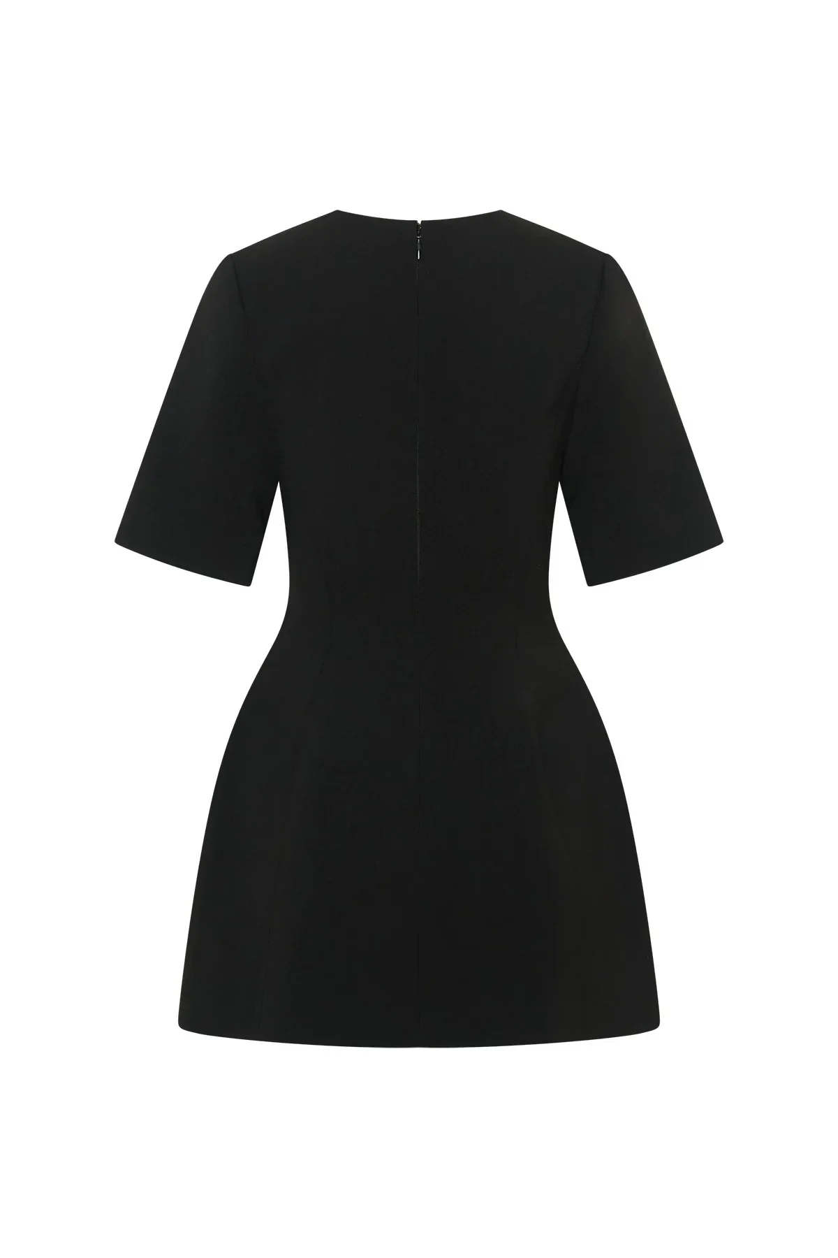 Bobbie V Neck Mini Dress Black - Image 7
