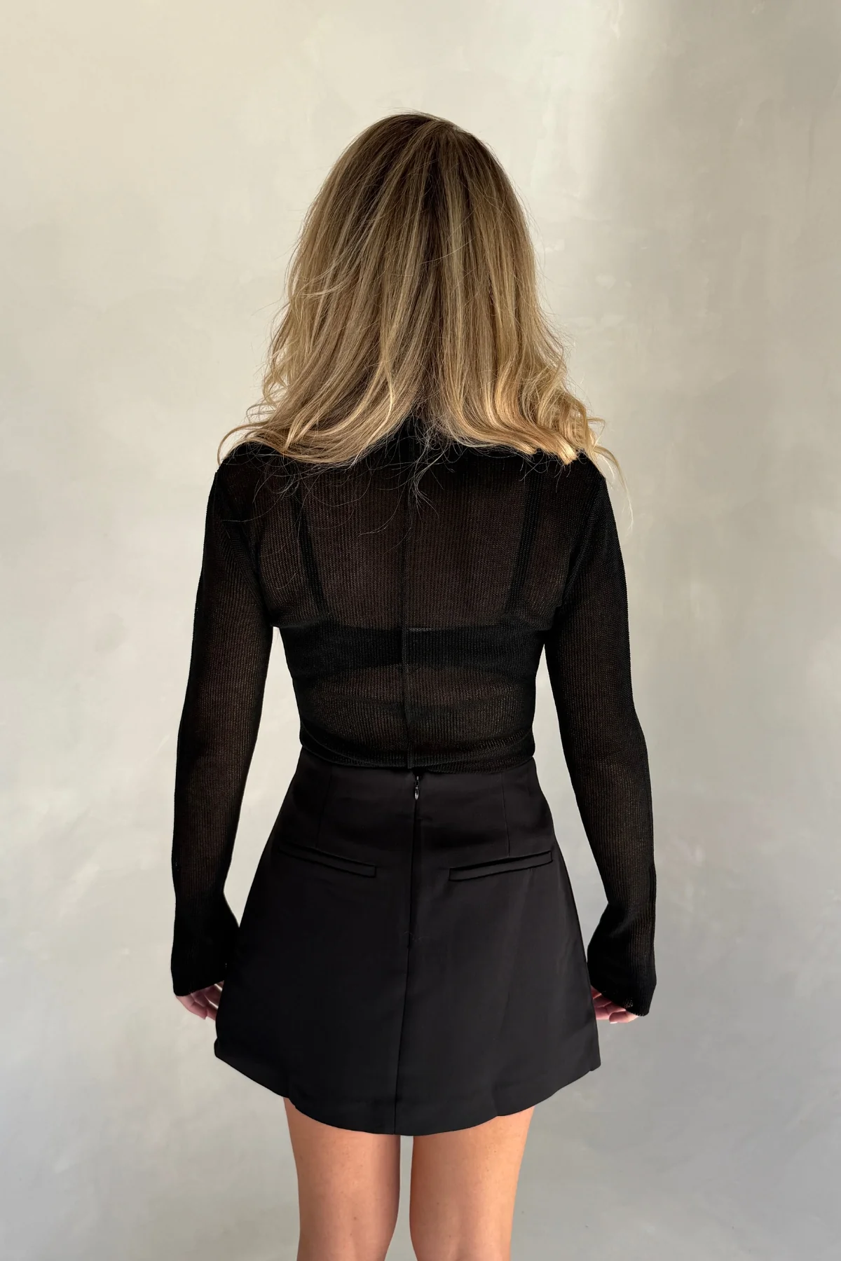Bonnie Mini Skirt Black - Image 4