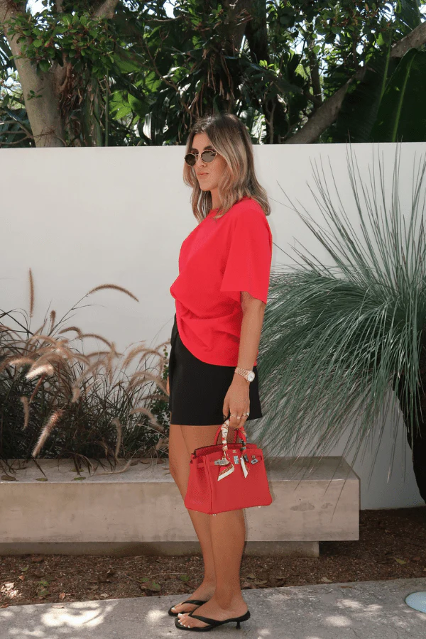 Boyfriend Tee Red - Image 8