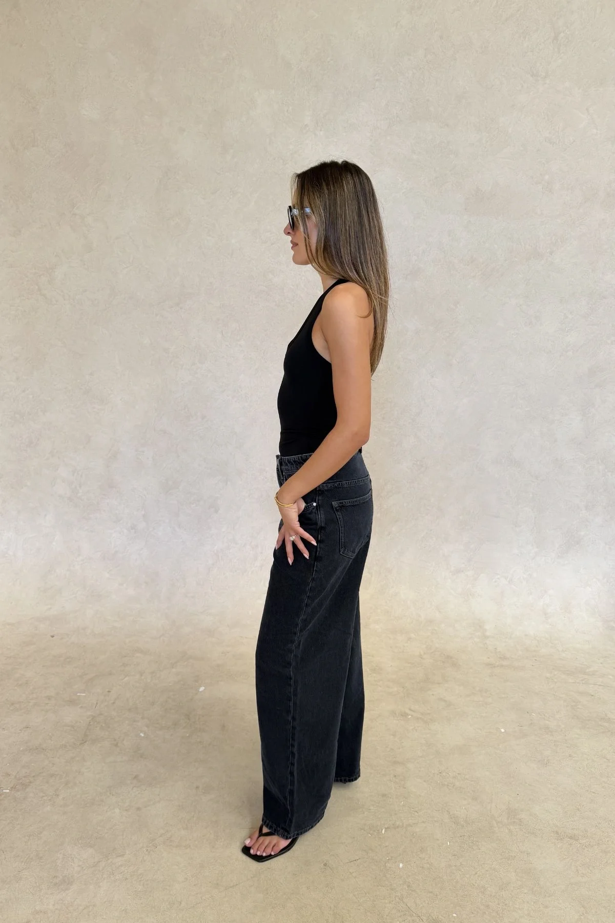 Aria Halter Neck Tank Black - Image 4