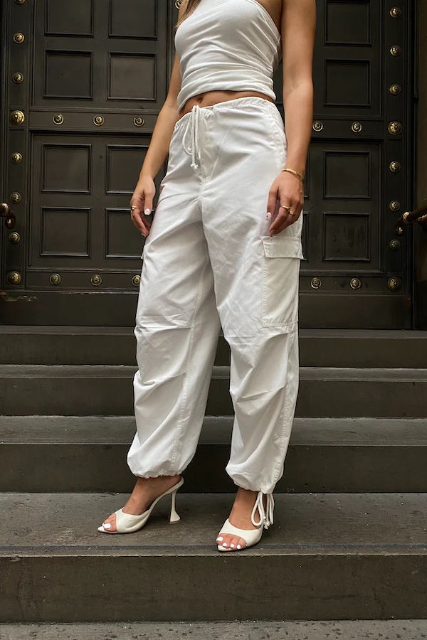 Cargo Link Pants White - Image 11