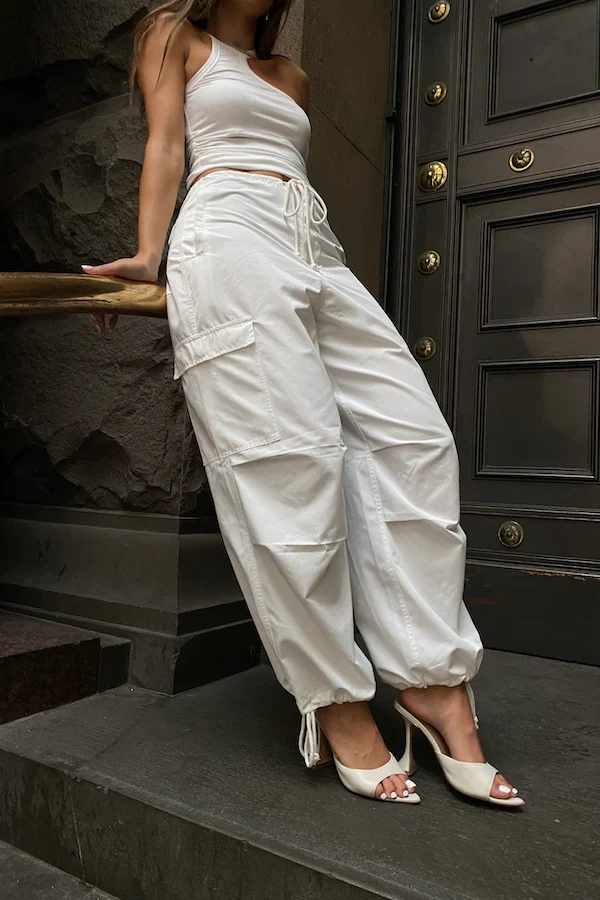 Cargo Link Pants White - Image 3