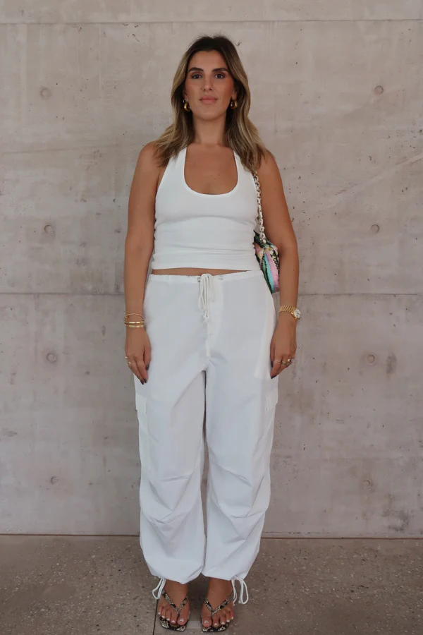 Cargo Link Pants White - Image 4