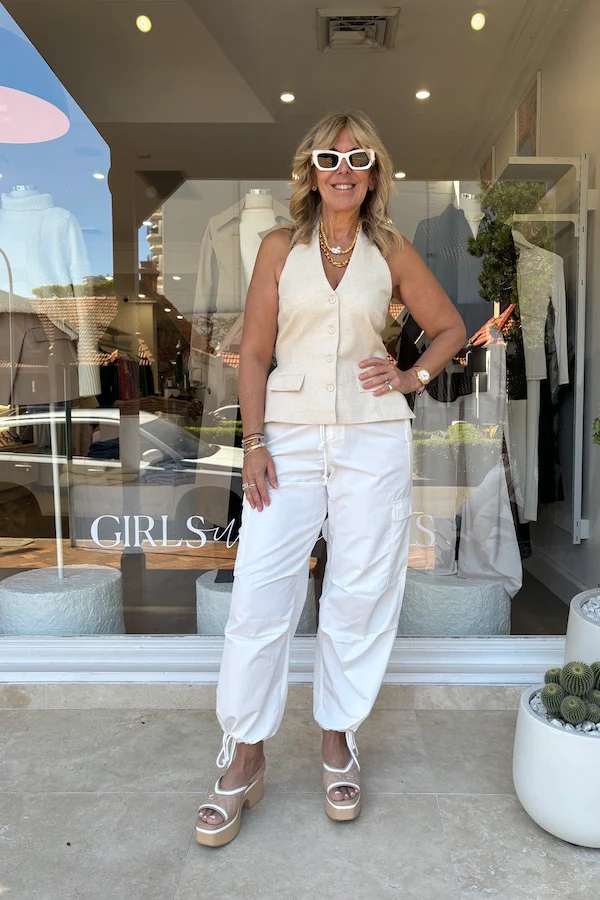 Cargo Link Pants White - Image 9
