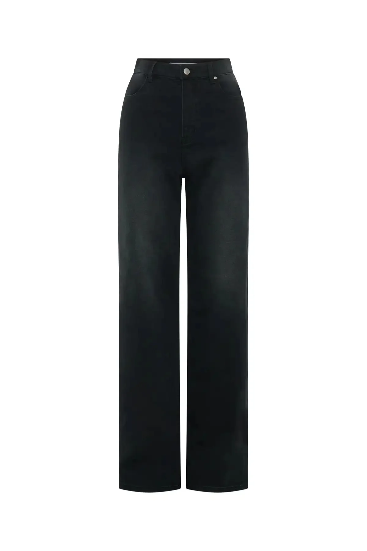 Celine High Rise Stretch Jean Black Wash - Image 7