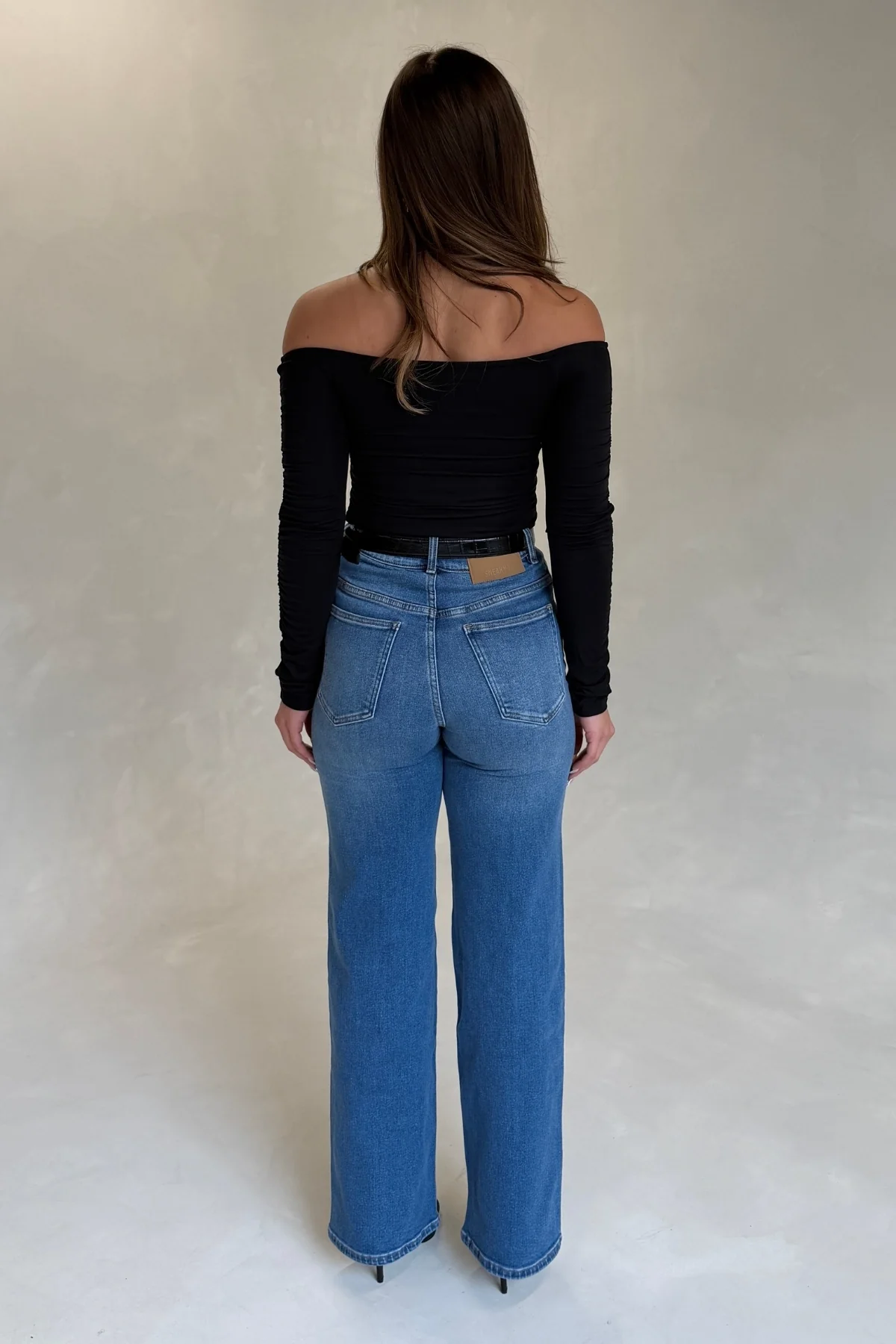 Celine High Rise Stretch Jean Indigo - Image 3
