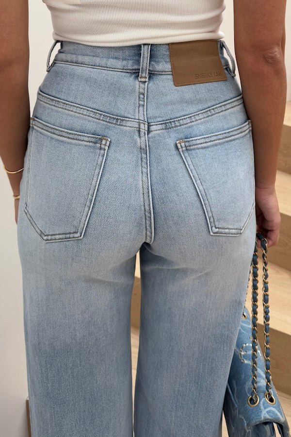 Celine High Rise Stretch Jean Light Blue - Image 10