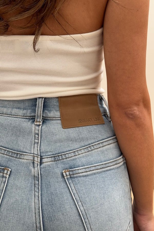 Celine High Rise Stretch Jean Light Blue - Image 12