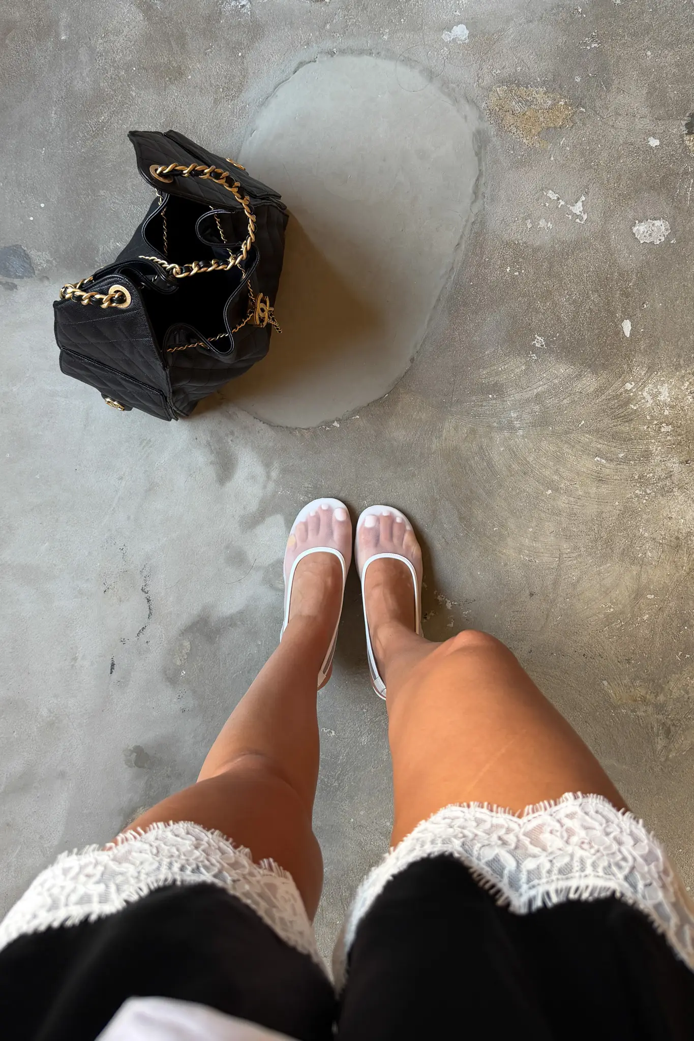 Cynthia White Mesh Heel - Image 3