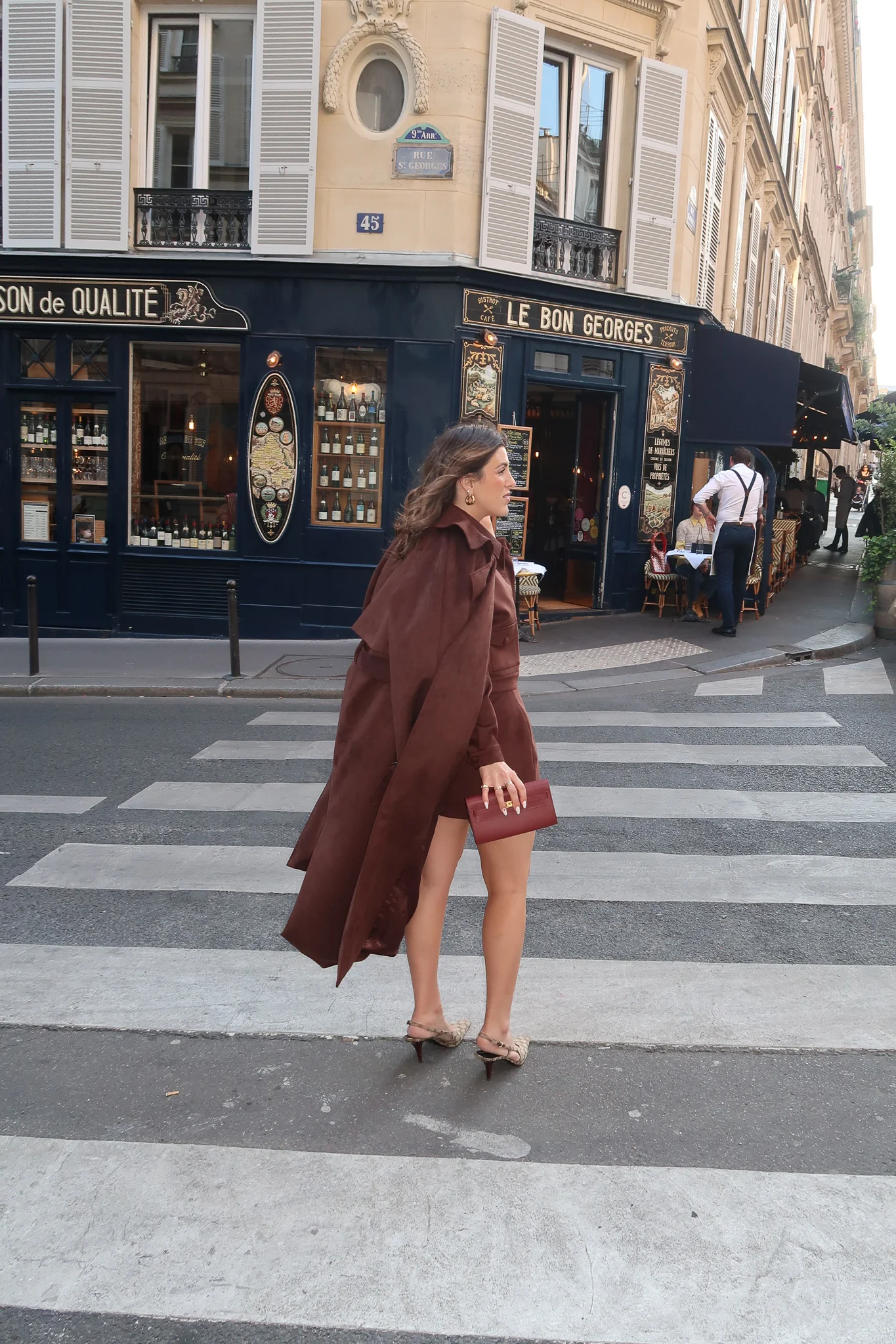 Dani Trench Coat Chocolate - Image 8