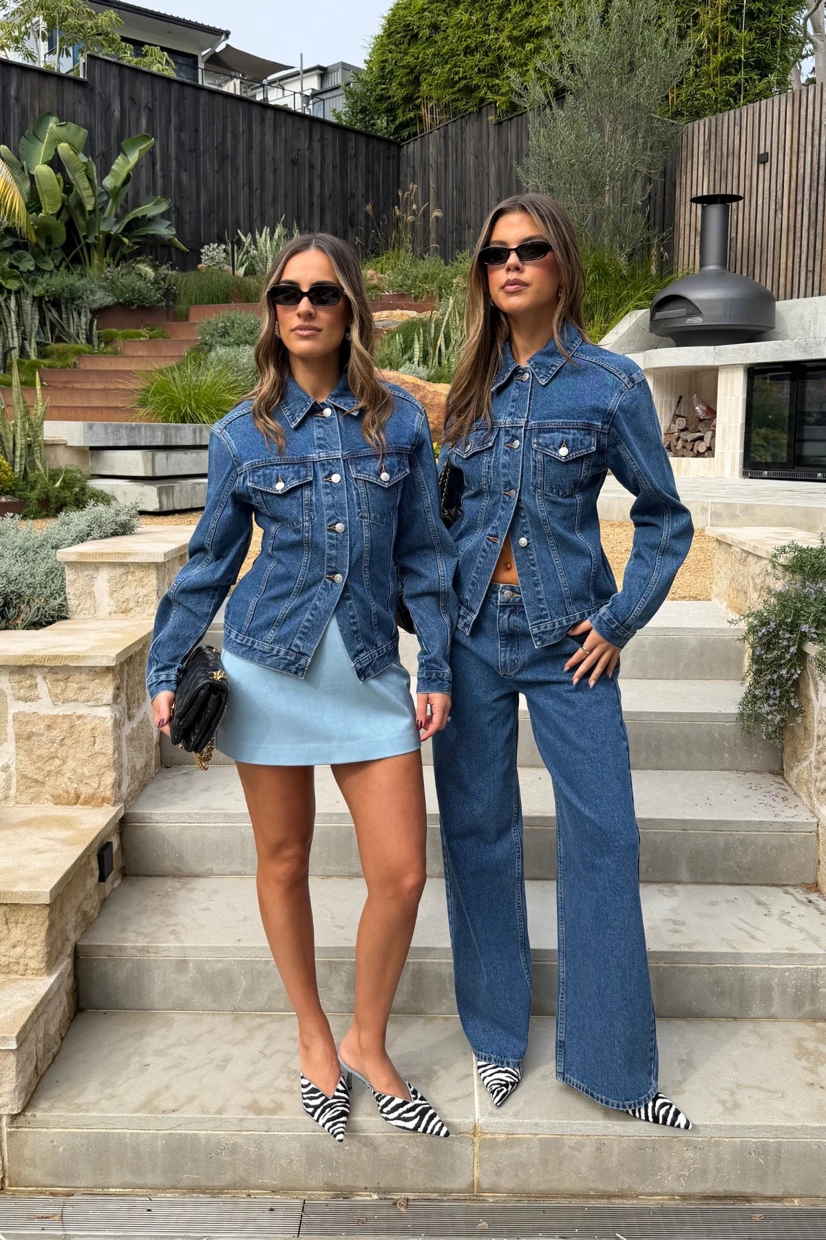 Ella Squire Cinched Denim Jacket Indigo - Image 7