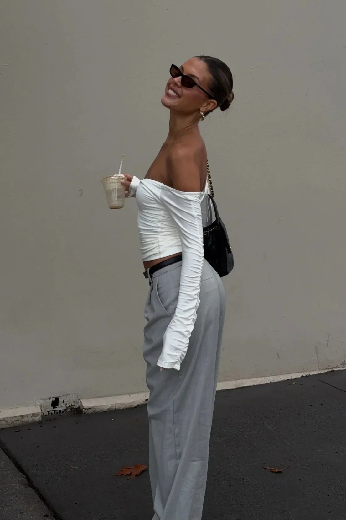 Ella Squire Off Shoulder Top White - Image 6